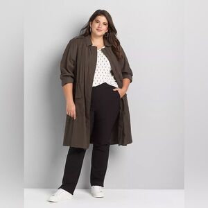New with tags nwt lane Bryant on the go black pants trendy city travel plus 18